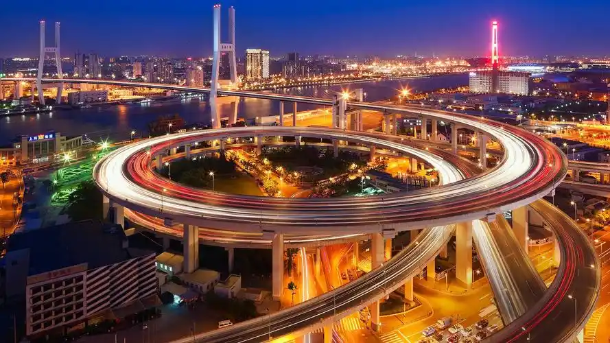 上海南浦大桥宏伟高清桌面壁纸_风景壁纸_壁纸下载_美桌网