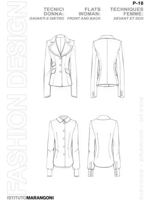 女西装款式图图片