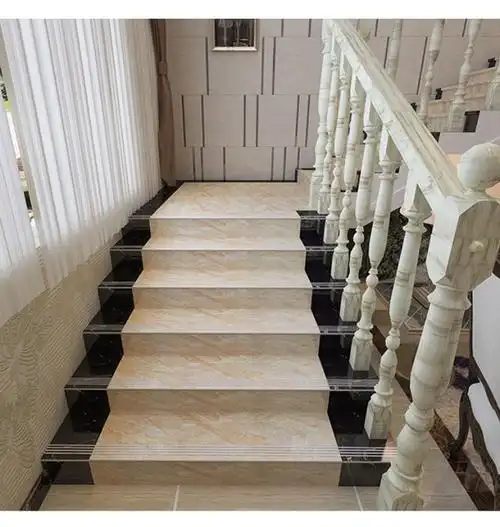 陶家将 1.2米 一体式楼梯踏步地板砖防滑梯级台阶砖 香槟玉 0081