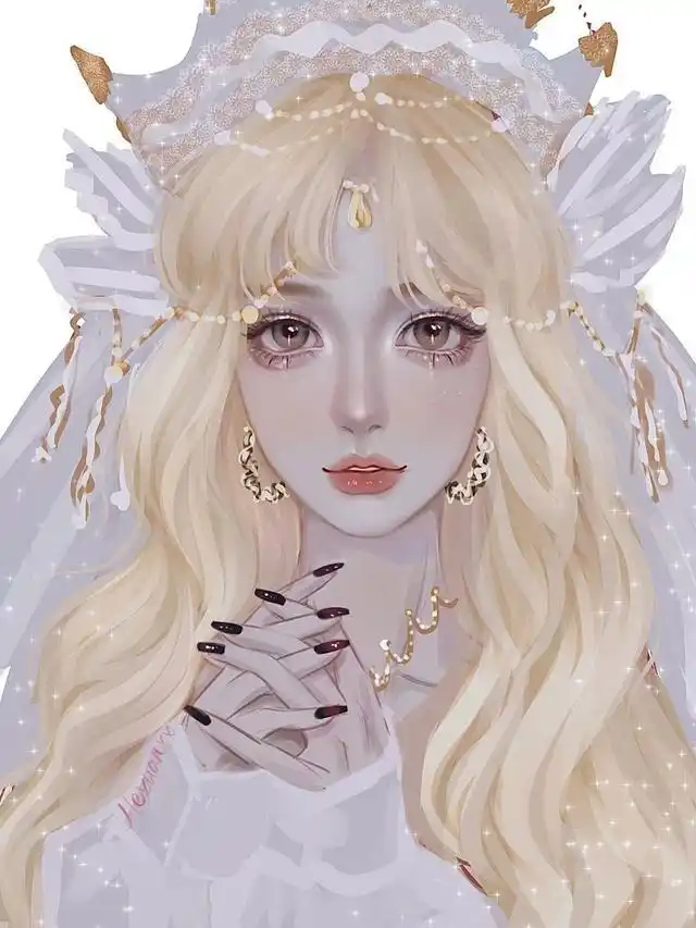 高冷惊艳的二次元女神插画,美到窒息