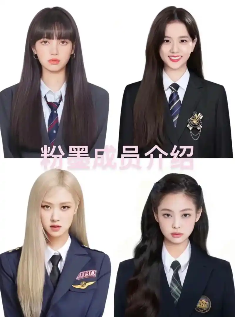 粉墨成员介绍.你们最喜欢谁#blackpink #金智秀ji - 抖音