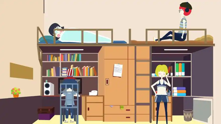 女生宿舍那些事儿图形动画