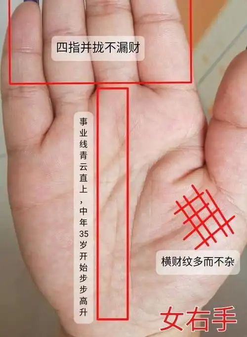 富婆手相原来是这样的,婚后能够旺夫益子,富贵有余,你见过吗?_一生