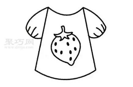 怎么画t恤才好看t恤简笔画步骤
