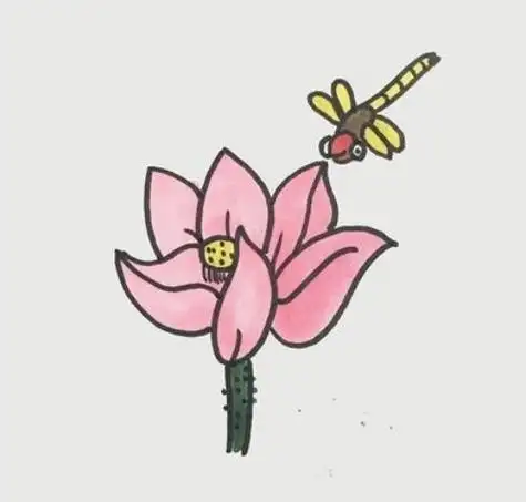 蜻蜓简笔画儿童简笔画 蜻蜓简笔画可爱卡通画法