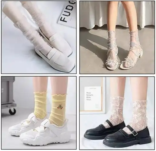 凉鞋配潮袜这个夏天给点颜色看看