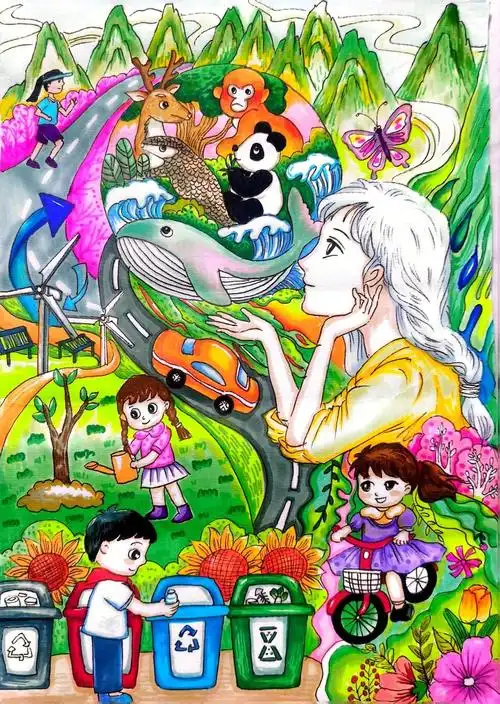 获奖作品展丨昆明市"我的绿色生活"低碳主题绘画大赛