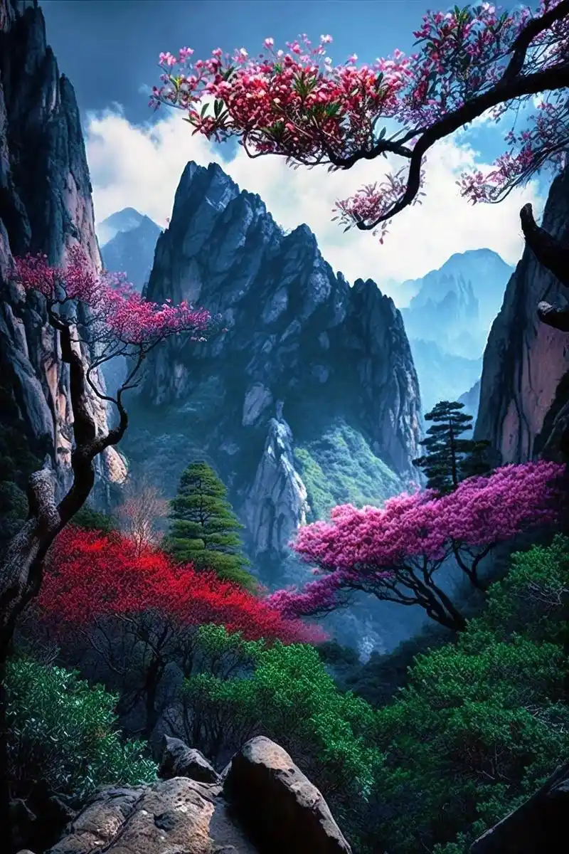 图文伙伴计划 #云雾缭绕人间仙境 #手机壁纸 #治愈系风景 - 抖音