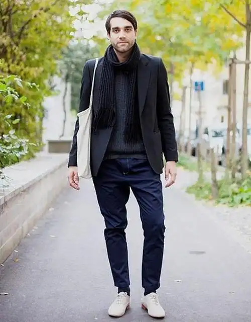 中年男士冬季服装搭配图片,50 男人秋冬穿搭禁忌:衣服带毛,裤子太长