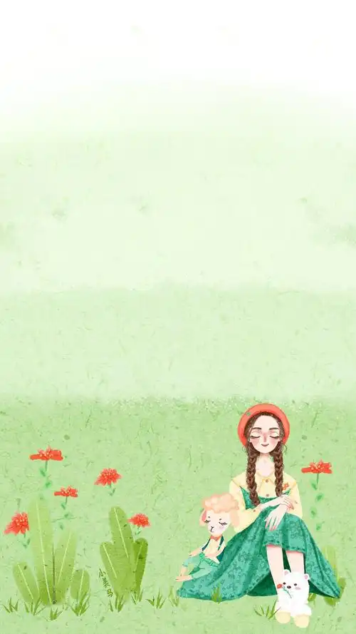 可爱唯美插画手机壁纸图片