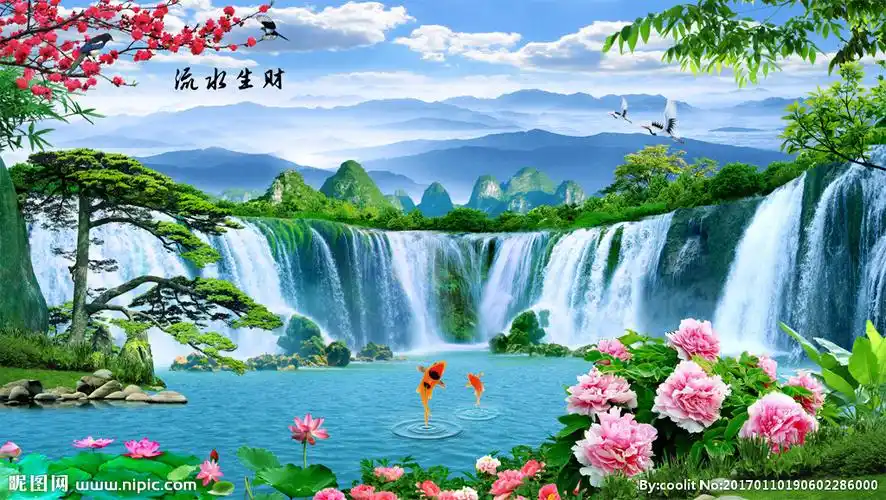 风景山水画图片