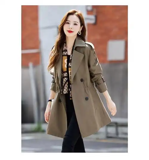 天猫质量(有内里)中长款风衣新款休闲显瘦洋气外套