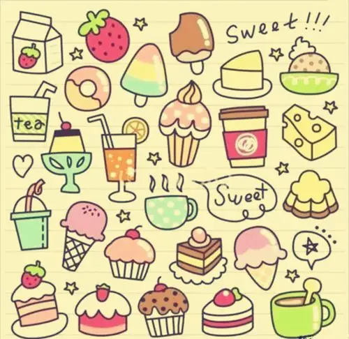 100种可爱小东西简笔画真真是越看越喜欢6