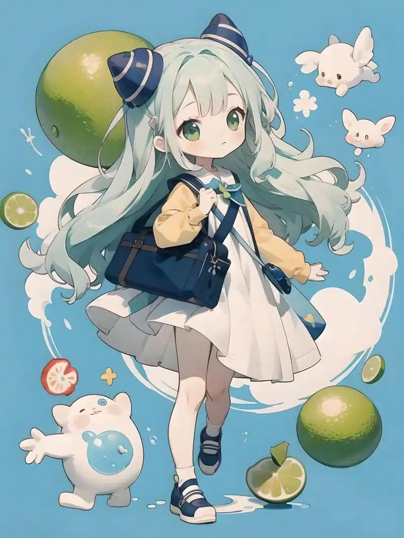 可爱卡通女孩 q版可爱女孩子