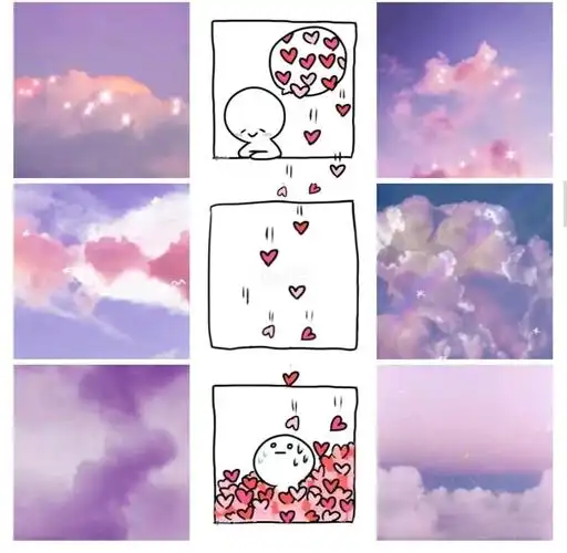 314白色情人节朋友圈九宫格