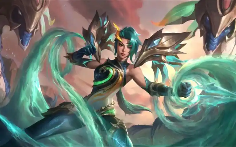 lol手游卡莎神龙尊者玉境灵龙皮肤展示