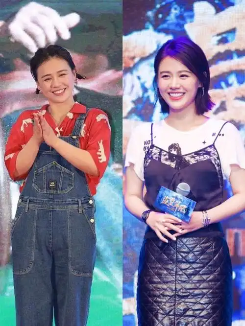 我们先来对比马思纯与婴儿的面部形态.