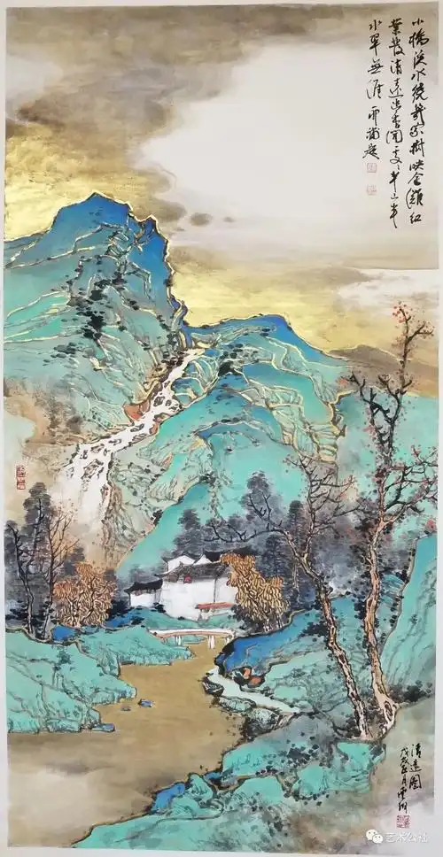泛论金碧青绿山水的古典形——施云翔山水画作品·鉴赏