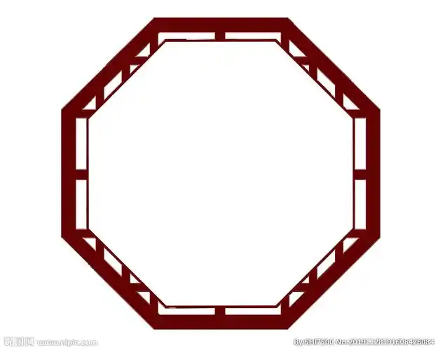 八边形古典边框图片