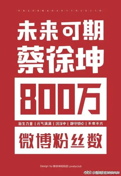 蔡徐坤粉丝数破800万从1万到175万的路上你走了七年
