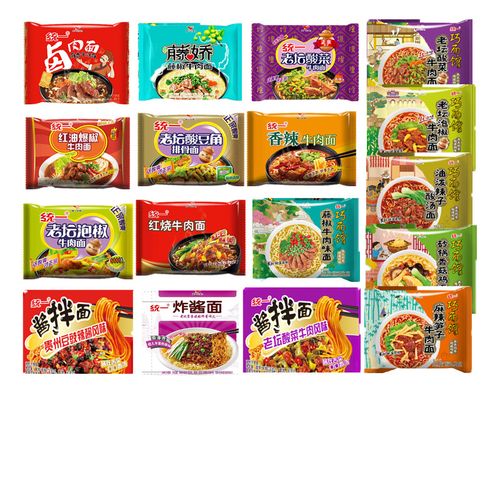 统一酸菜牛肉面袋装酸豆角排骨方便面泡面油泼辣子酸汤红油爆椒