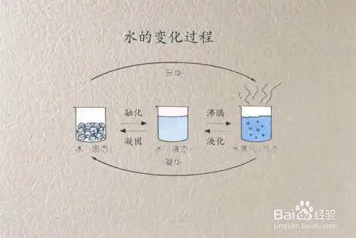 水的变化过程怎么画