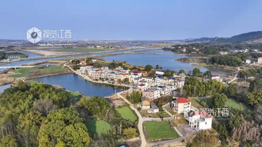 江西九江初春乡村美