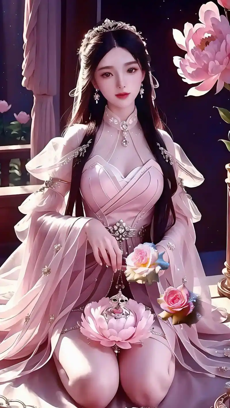 倚花娉婷宛若仙境,星阑如梦风露相应.#古装美女 #古装仙女插 - 抖音