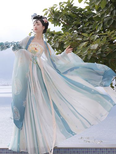 汉服女款成人唐装女装高端中国风古典大人仙气飘逸古风超仙诃子裙