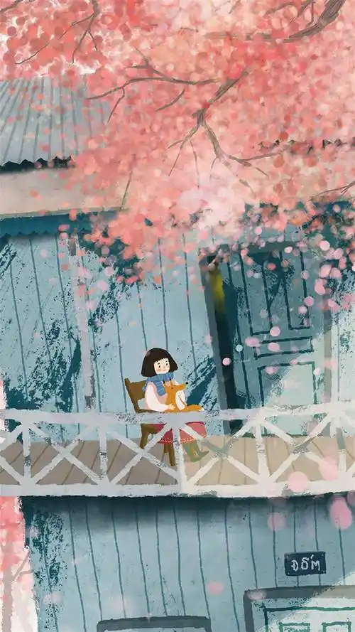 治愈系,小清新,插画,治愈系,小清新,插画,二次元,手机壁纸森系风格