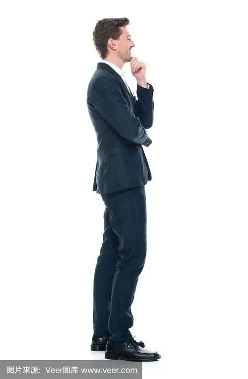 全身/侧视图/侧面视图/一人/一人20-29岁的成年人英俊的人棕色头发/有