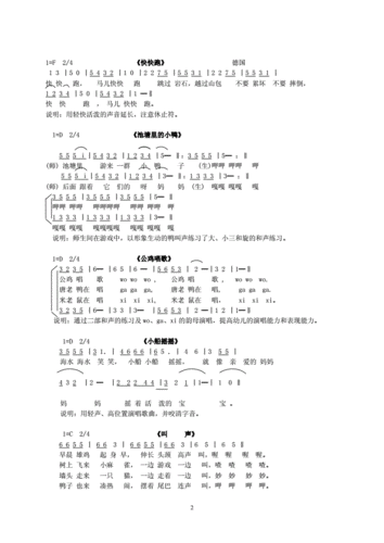 网站首页 海量文档 幼儿/小学教育 幼儿教育儿童趣味发声练声曲.doc