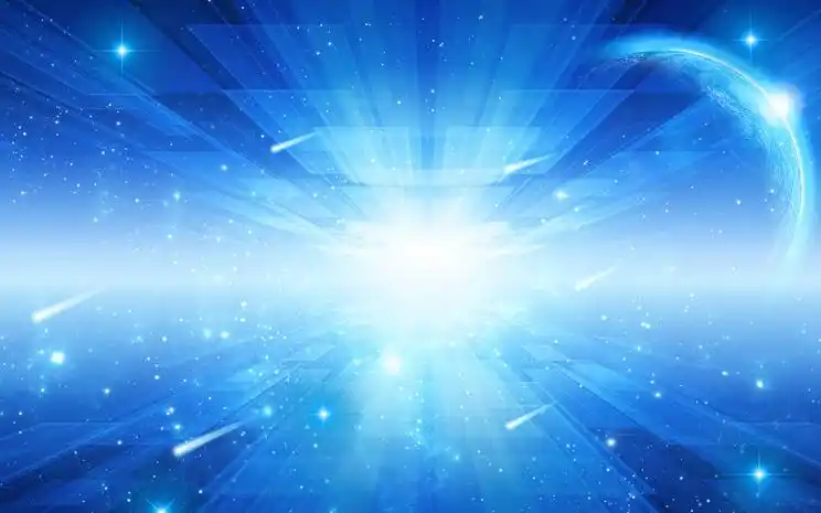 商务科技蓝色星空海报背景图设计