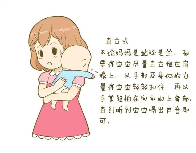 图解宝宝拍嗝的正确步骤,给宝宝拍嗝要注意什么?
