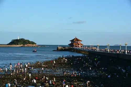 美丽的青岛海边一栈桥