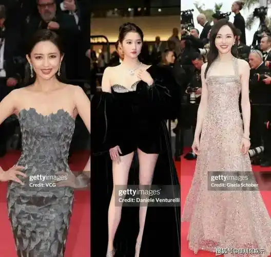 佟丽娅关晓彤唐嫣戛纳同框热聊,都是黑色系,三人却美的各有千秋