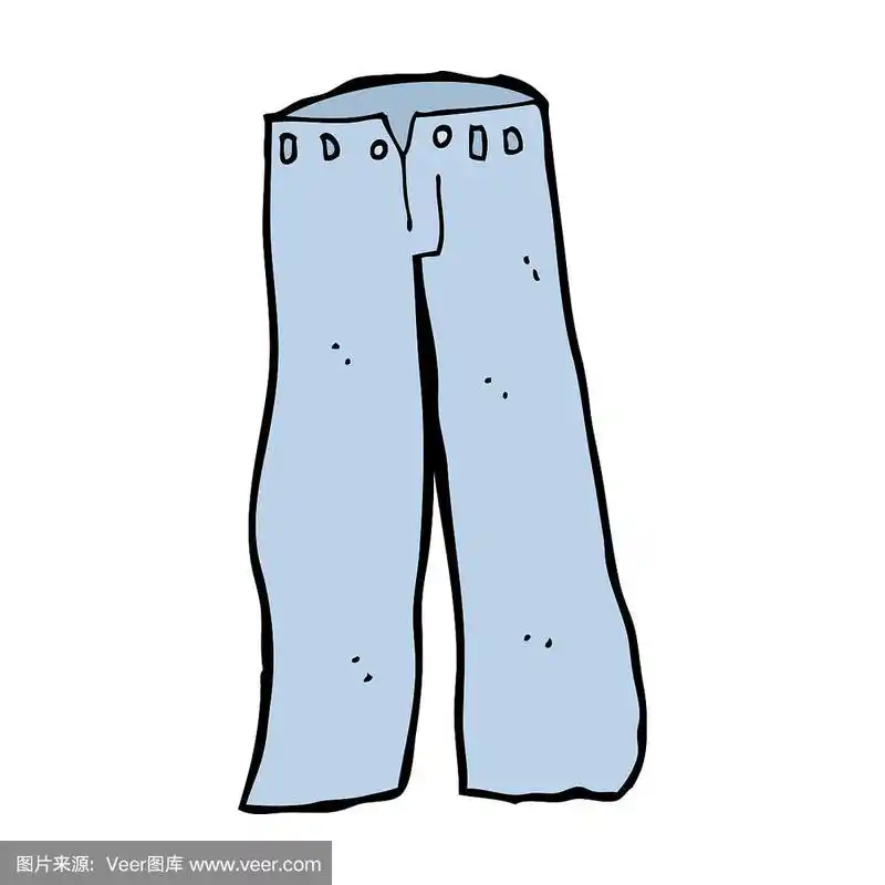 卡通的牛仔裤