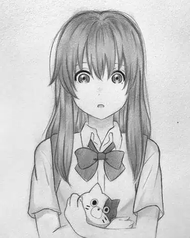 二次元人物铅笔画2素描动漫手绘满足了我二次元的幻想素描动漫手绘