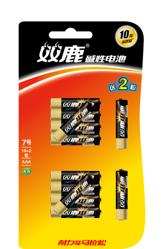 双鹿无汞碱性电池7号10粒lr0315v