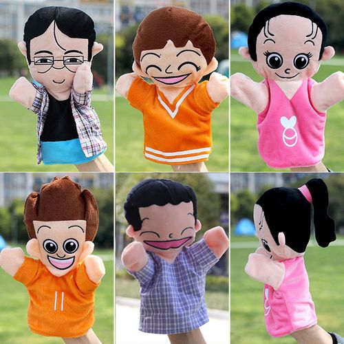 新款家有儿女宝宝安抚早教手偶卡通玩具布绒手套玩偶批发儿童表演