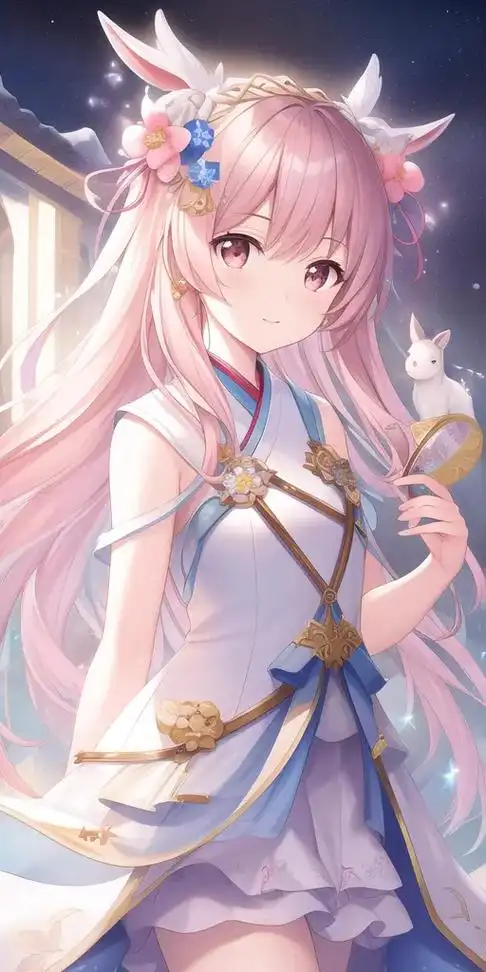 可爱的拟人小白鹿.#热门 #二次元#二次元原创 #动漫 #图 - 抖音