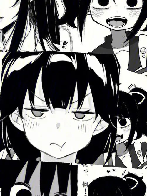 动漫壁纸黑白拼图