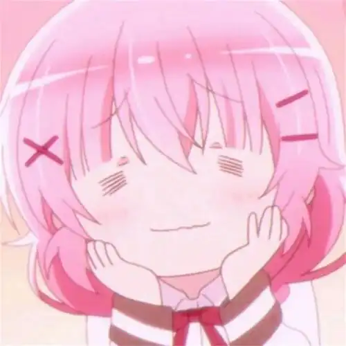 粉发动漫女生头像