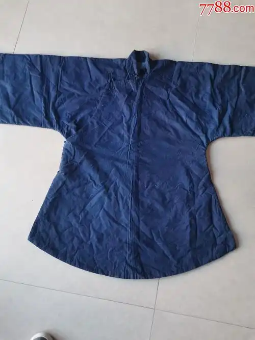 清代粗布大襟衣服14094没有破损