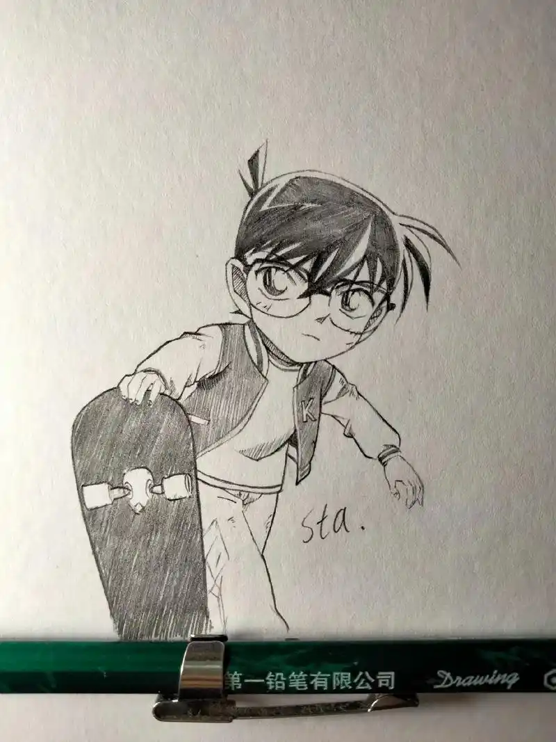 真相只有一个.#柯南#乱涂乱画#铅笔画  - 抖音