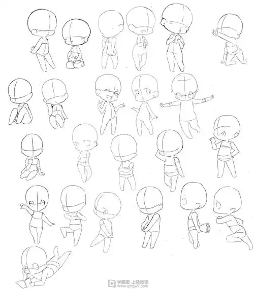 日系厚涂之q版头像的概括与比例