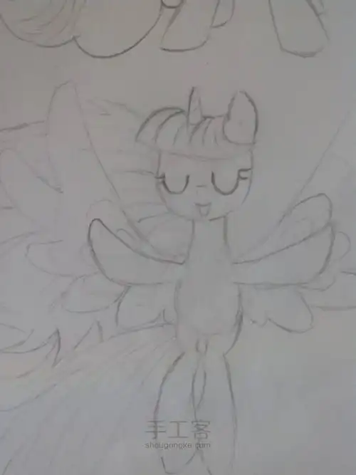 紫悦公主简笔画美少女裙子