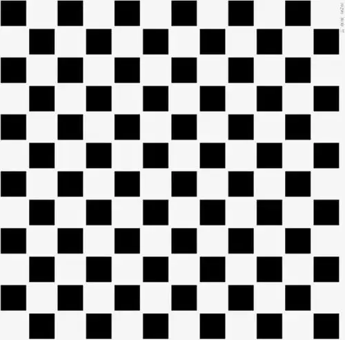 黑白相间格子圆形花瓶