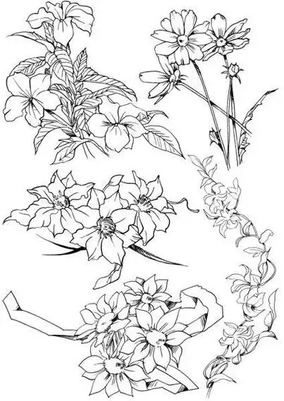 花海简笔画图片向日葵花海简笔画素描画