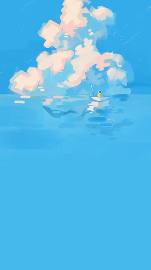 创意唯美插画手机壁纸图片